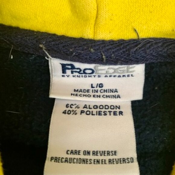 michigan wolverines Hoodie Women’s Medium Pullover Sweater Blue Yellow Pro Edge - Picture 3 of 5